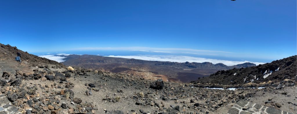 Above the clouds trekking to Teide